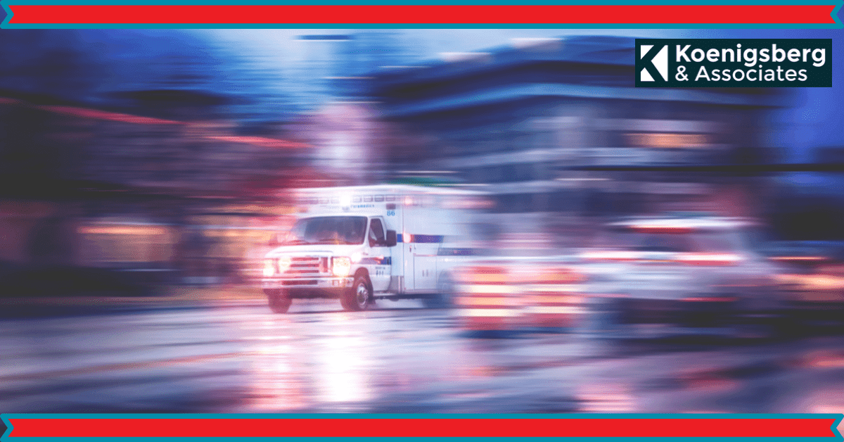 Ambulance rushing to accident