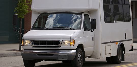 Access A Ride truck driving on the street