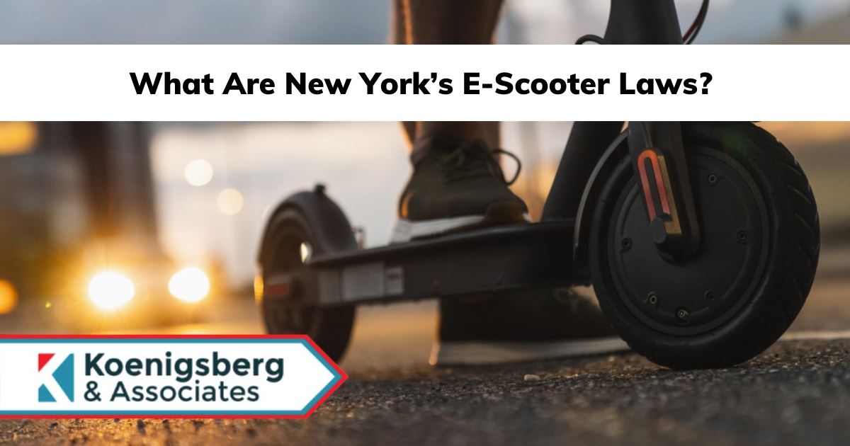 Man on e-scooter
