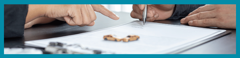 lawyer going over legal document